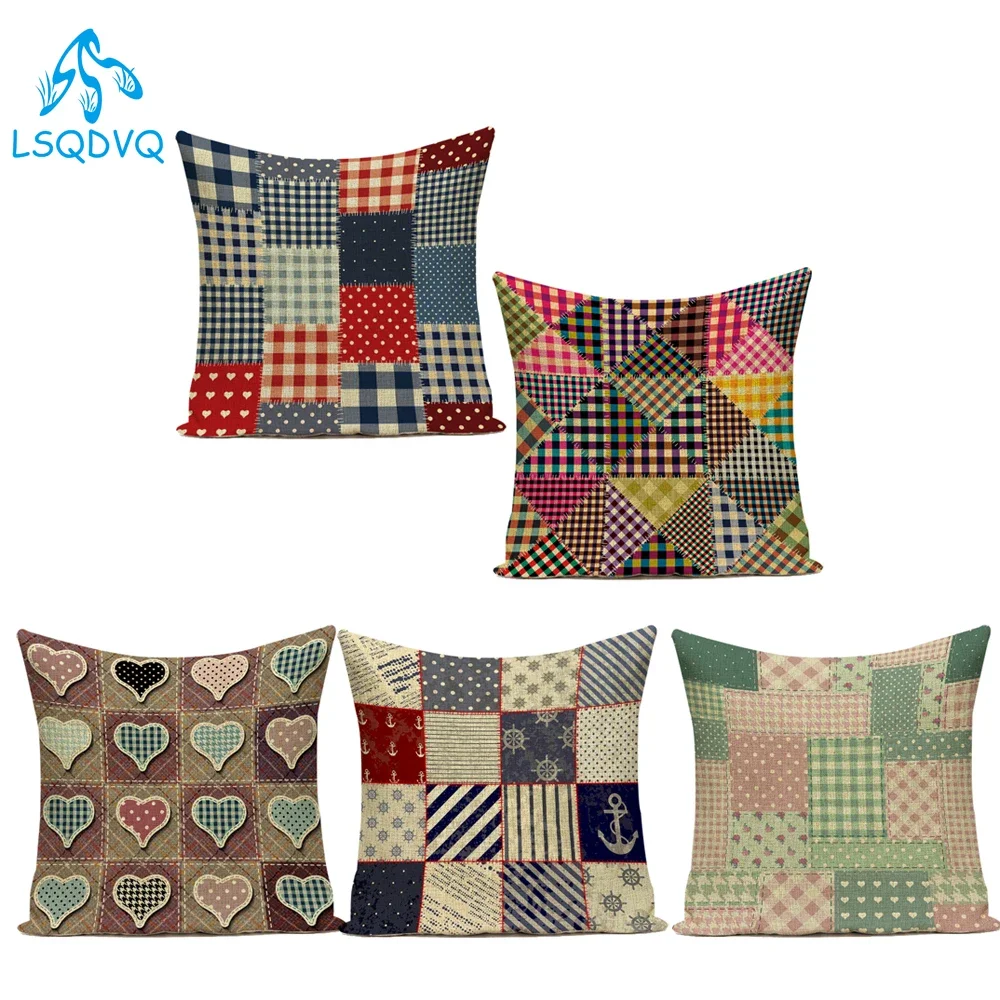 

Colorful Geometric Flower Wave Stripe Decorative Pillow Case Farmhouse Home Decor Pillow Cushion Cover for Sofa Home Living Room