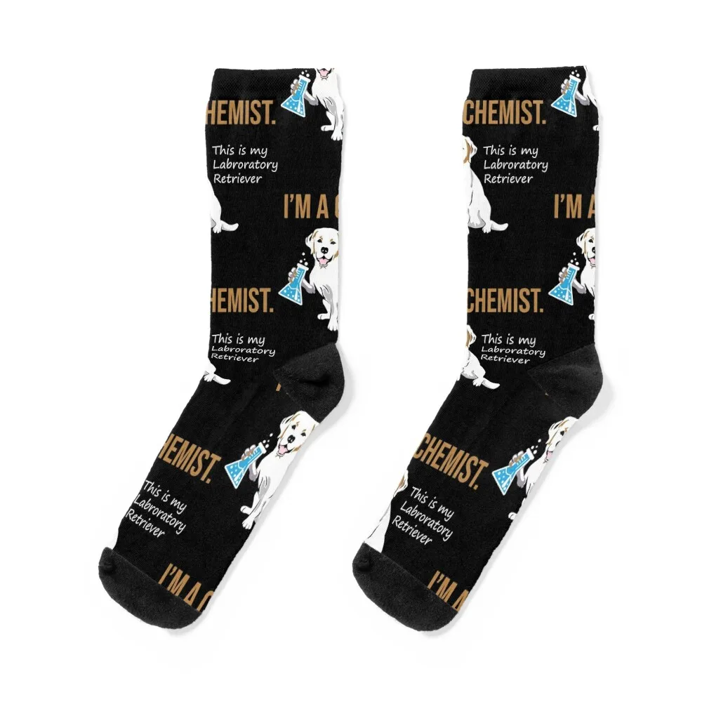 

I'm a chemist, this is my labratory retriever Socks cute luxury warm winter Men Socks Luxury Brand Women's
