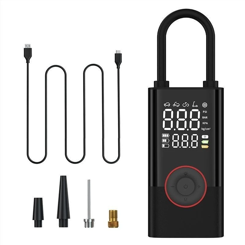 

Wireless car air pump, electric smart portable, off-road bicycle air pump
