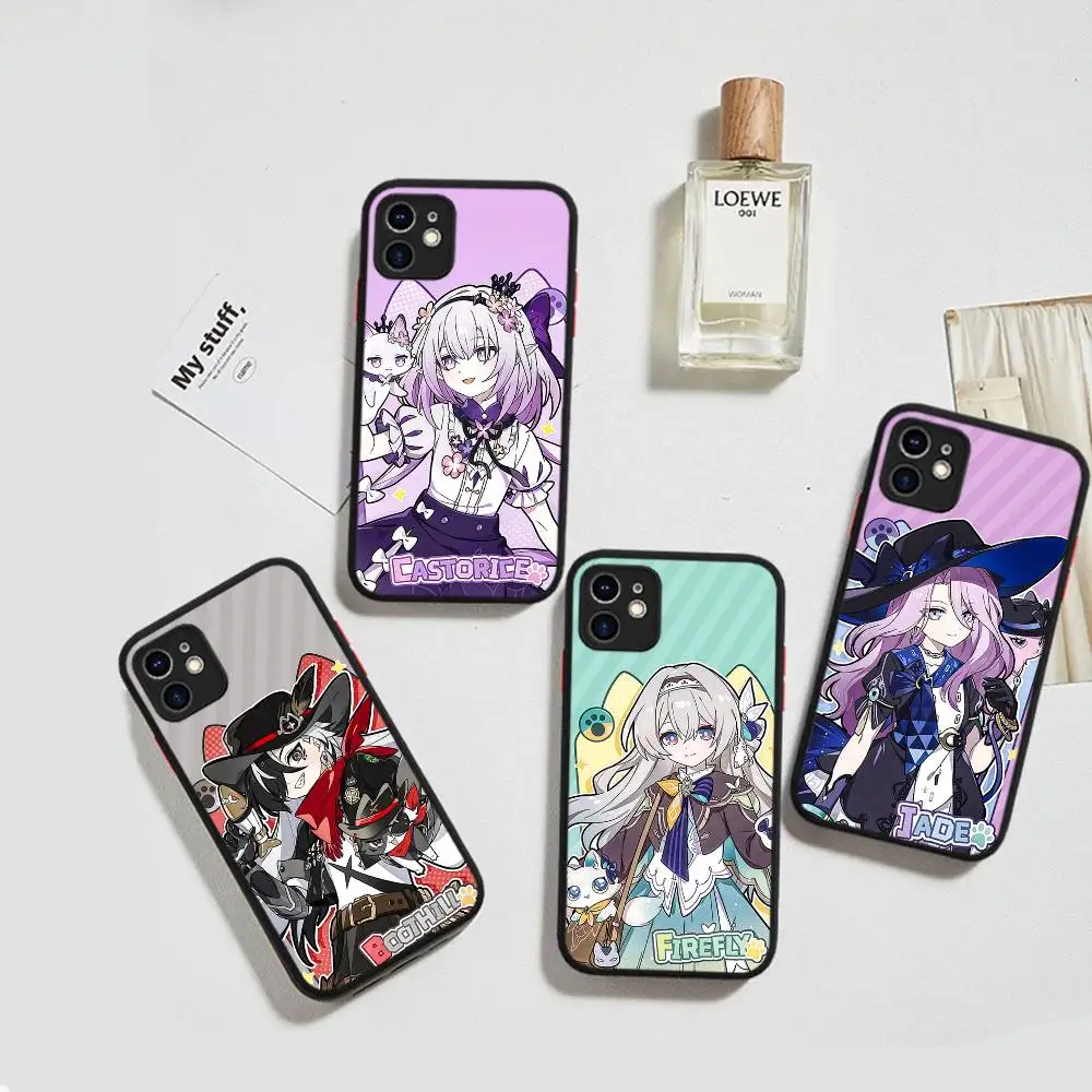

Honkai Star Rais Game Silicone Case For IPhone 16 15 14 13 12 11 Pro Max Plus X XS MAX Shockproof Matte Cover