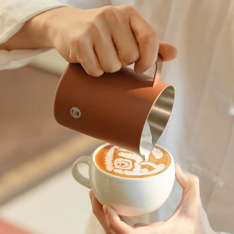 Timemore Co Branded Dharma Latte Art Pitcher 304 Stainless Steel Sharp Spout Coffee Milk Frothing Jug For Barista view 6