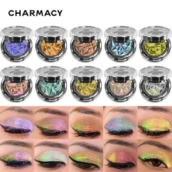 CHARMACY 2023 New Multichrome Single Eye Shadow High Pigment Long Lasting Duochrome Eyeshadow Glitter Eye Cosmetics Dropshipping