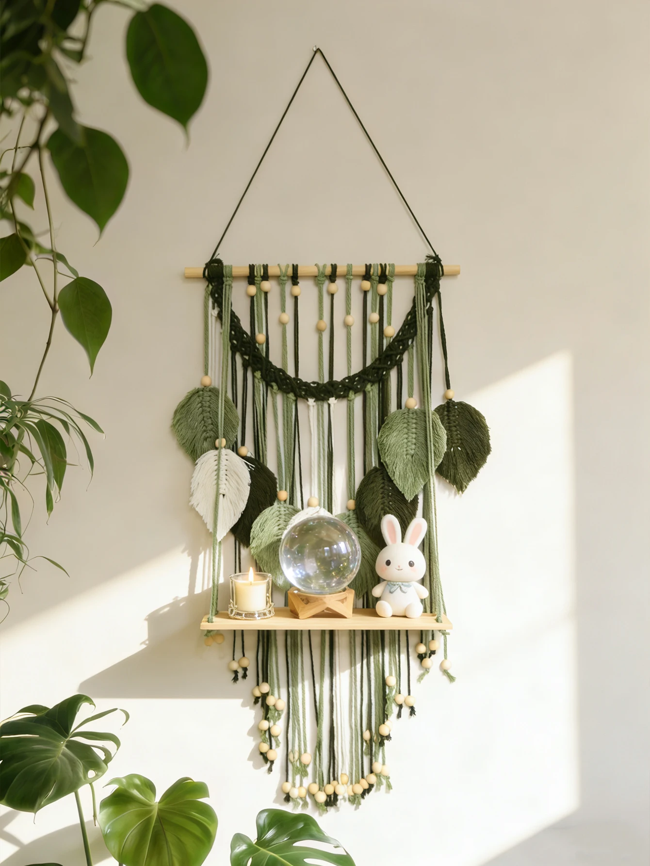 ชั้นวางของแขวนผนังสไตล์โบโฮ แม - Home Art Textiles บทวิจารณ์และราคา
