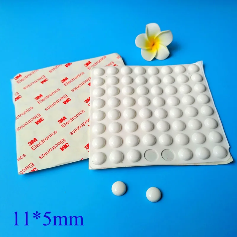 64Pcs 11*5Mm Harness Quiet Stabilizing Protection Silicone Rubber Bumper Feet Pads 11mm Anti Slip Rubber Pad Shockproof