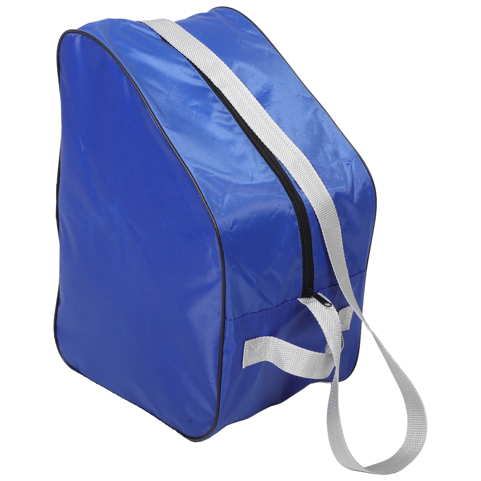 Bolsa de patín portátil azul, correa de hombro ajustable, patines en línea de hielo, diseño multifuncional, tela Oxford duradera y elegante