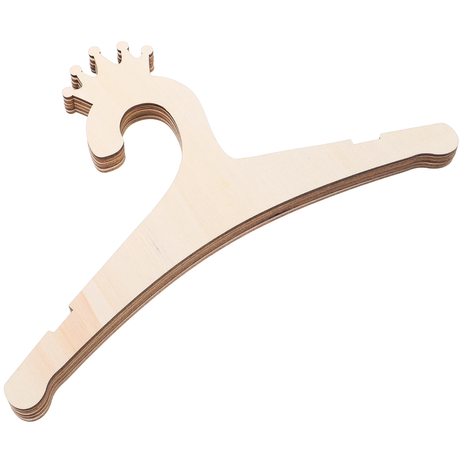 

5PCS Wooden Children's Clothes Durable Baby Girl Hangers Closet Kids Wood Coat Hangers Nursery DIY
