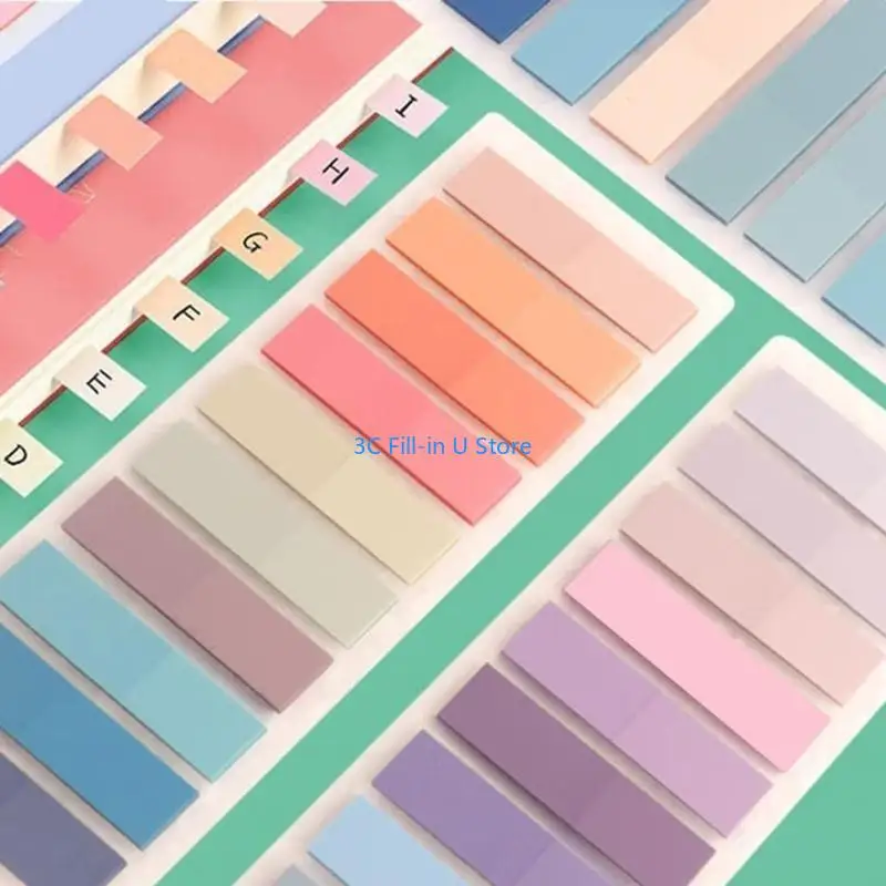 علامات تبويب G8TA Sticky Morandi Markers القابلة لإعادة تحديد موقع الشريط 2400pcs/2000pcs