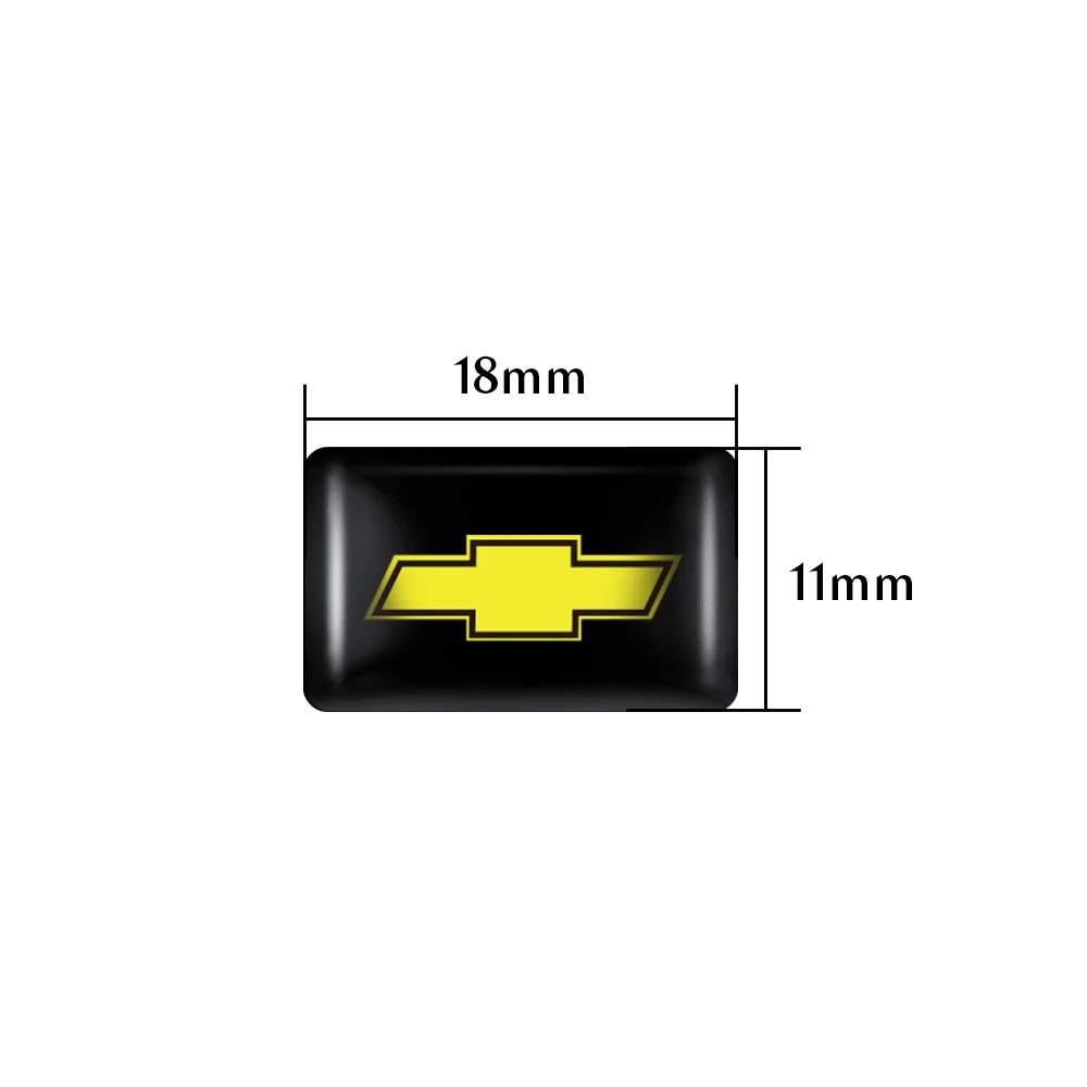 Emblema de resina epoxi 3D para coche, pegatinas interiores, accesorios para Chevrolet Cruze Captiva Trax Malibu Tahoe Equinox Aveo, 10/20 piezas