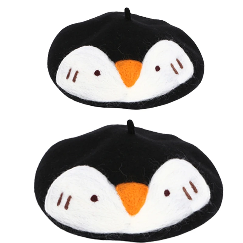 

YUYU Casual Lovely Penguin Beanie Hat Parent-Child Painter Hat for Mother Baby