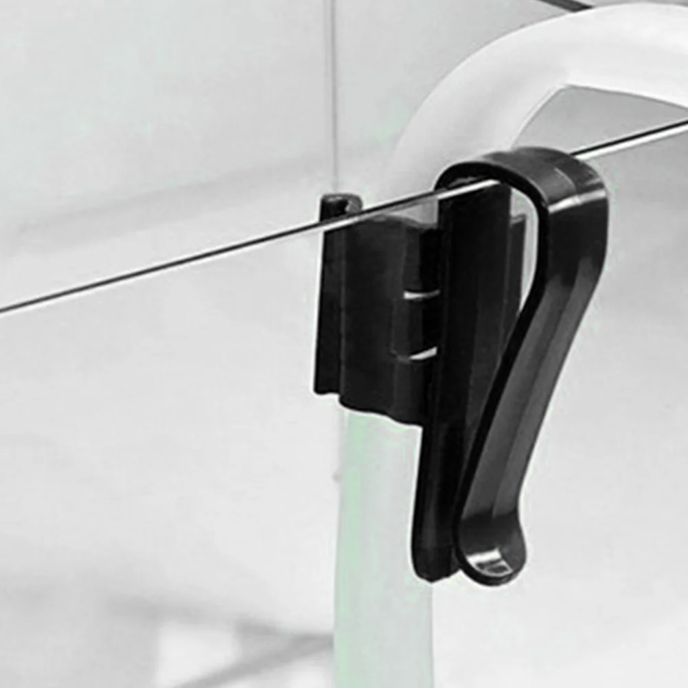 

2pcs Fish Tank Mounting Clips Blue Black Water Pipe Retainer Bucket Hose Fixator Aquarium Fixed Clamp Durable Plastic