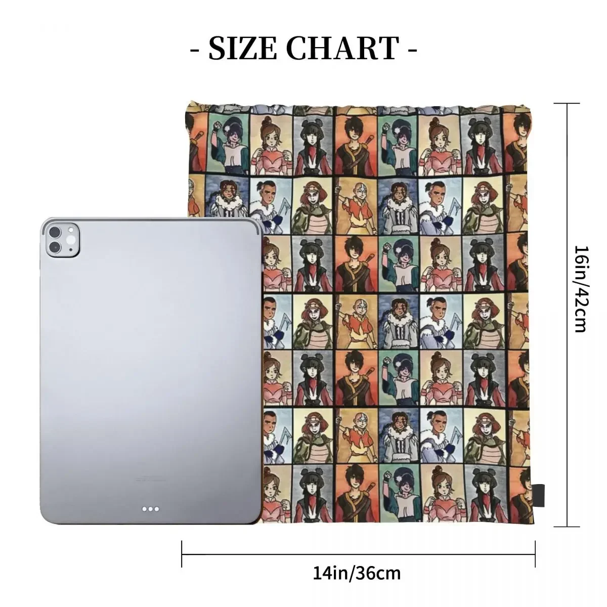 The Last Paintbender Team Avatar Ultimate Backpacks Drawstring Bags Drawstring Bundle Pocket Shoes Bag Book Bags For Man School