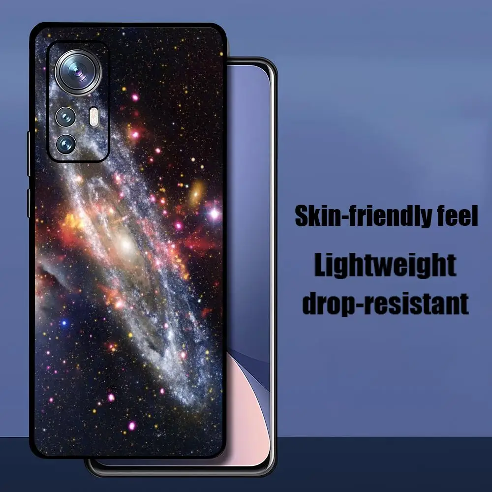 Real Galaxies Shocking Phone Case For Xiaomi Redmi Note 15 14T 13Lite 12S 5g 4g Pro Plus Soft Case Black Full Protect