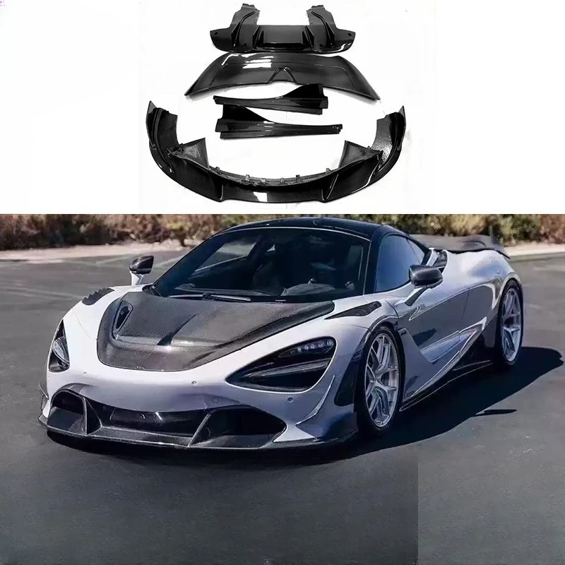 Suitable for McLaren, enclosed carbon fiber body kit, refitted front lip rear