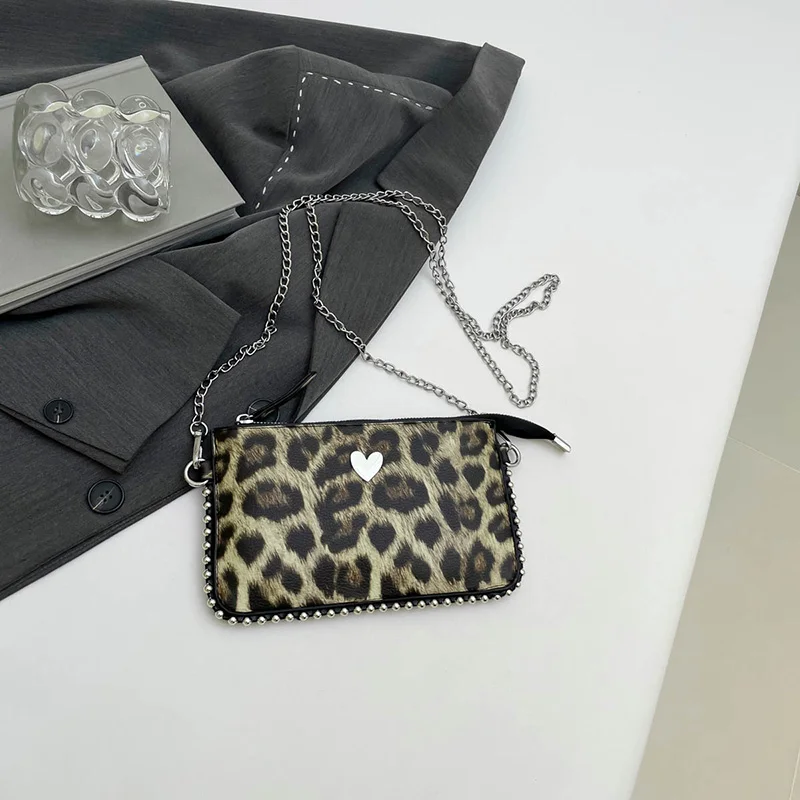 Einfarbige Umhängetaschen für Damen, modische Ketten-Handytaschen, modische Schulter-Messenger-Tasche, Sac A Main für Frauen – Detail 9