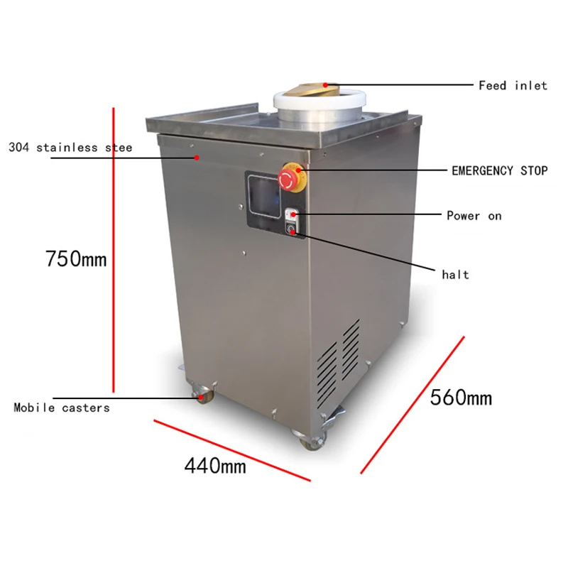 Bread Dough Dividing, Rounding, and Shaping Processes Dough Rounder Fully Automatic 15-400g Dough Portions Factory D(Customized)