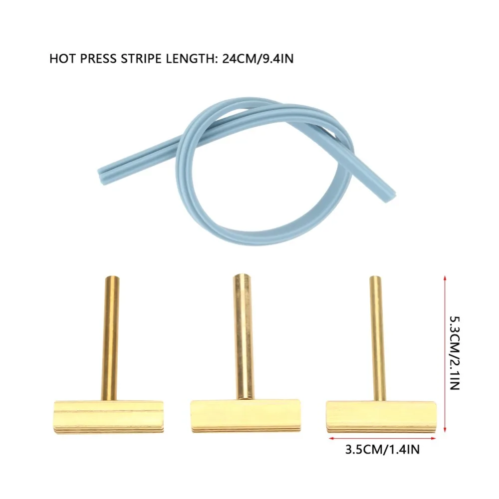 3 PCS 30W/40W/60W Power T Tip Soldering Iron With Hot Press Stripe For Ribbon Cable LCD Screen Repair Tool Flat Tip Design