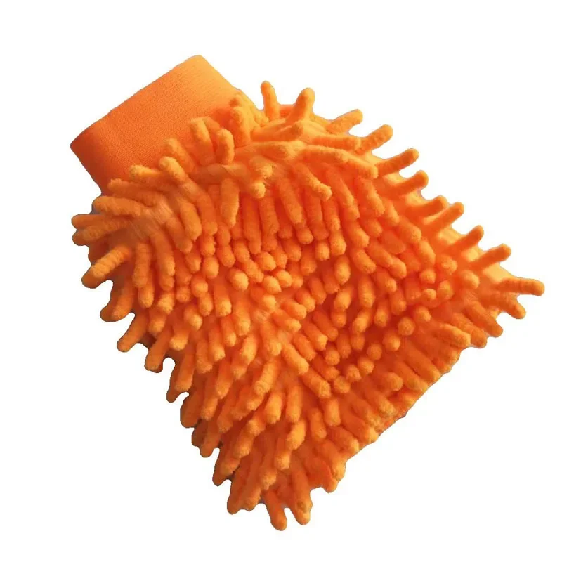 Car Wash Glove Chenille Coral Soft Microfiber Gloves Car Cleaning Towel Cloth Mitt Wax Detailing Brush Auto Cleaning Tools Brush