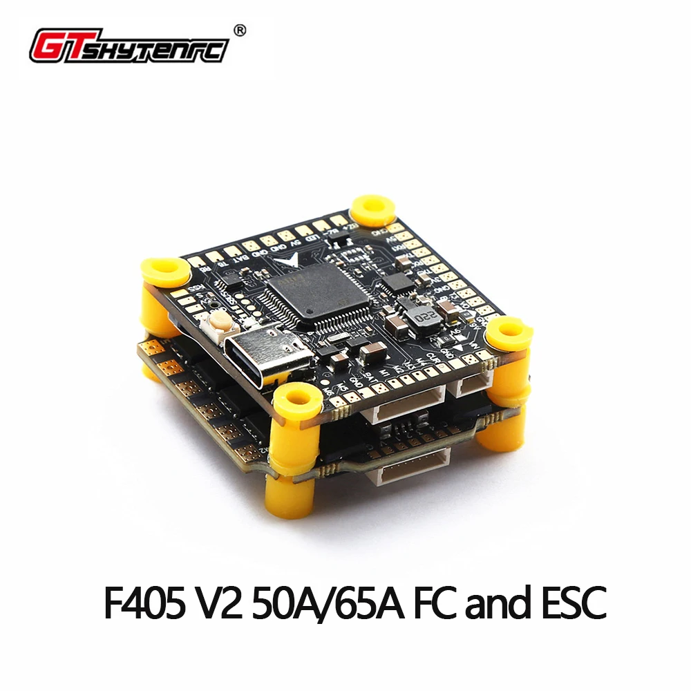 

AOFT RC Tracker F405 V2 F4 V3S Flight Control FC Support BetaFlight/INAV BLS-50A/65A 4in1 ESC Stack For RC FPV Drone Plane