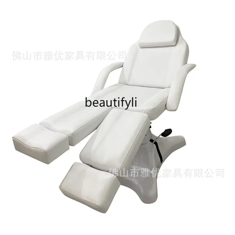 

Beauty bed special multi-functional tattoo embroidery body hydraulic lifting split leg massage bed