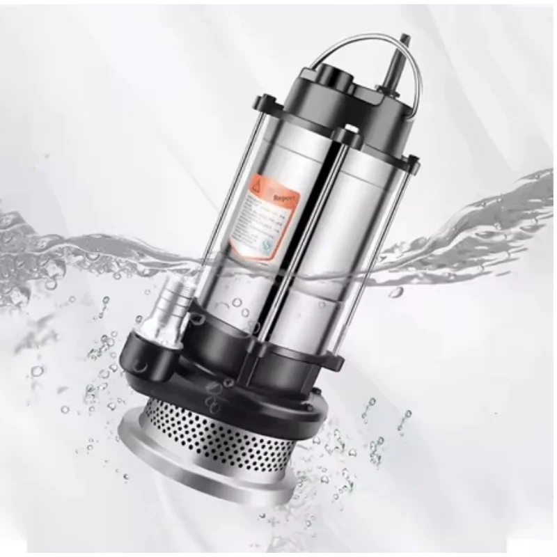 220Vagricultural Pumping Garden Tools Drainage Irrigation Underwater Sewage Self-priming Pump / Stainless Steel Submersible Pump