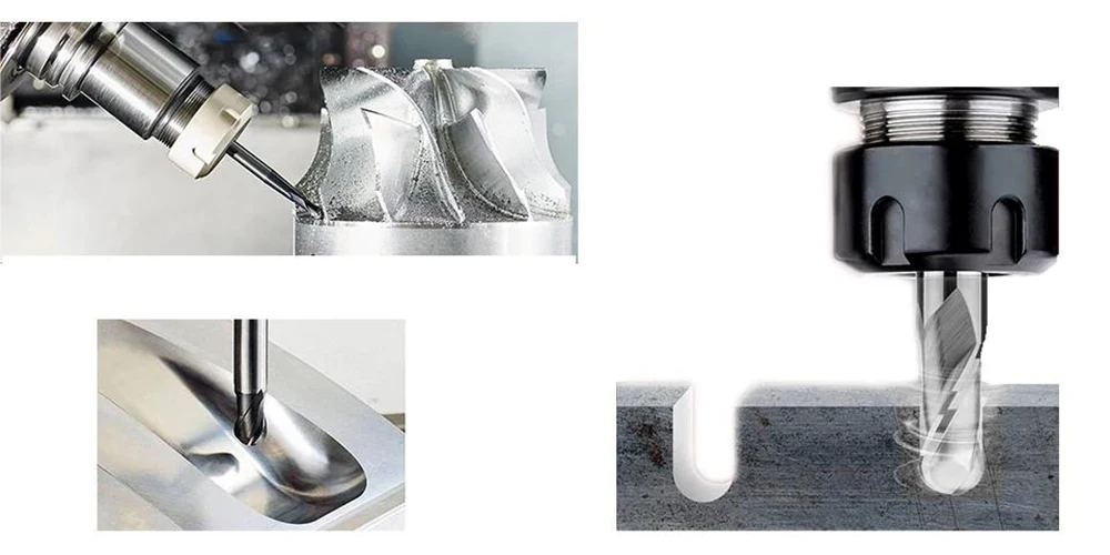 Kugelkopf-Schaftfräser aus Wolframkarbid CNC-Fräser Fräswerkzeug R0.5 R1 R2 R3 R4 R5 6mm 8mm 10mm Schaft HRC55 65 2-Schneidig – Detail 3