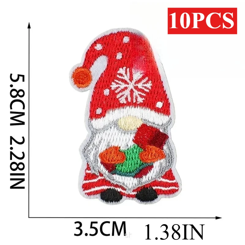 10-шт-оптом-Новогодние-вышитые-нашивки-стикеры-мультяшные-патчи-с-Санта-Клаусом-декоративные-термотрансферные-аппликации-со-снеговиком-и-рождественским-колокольчиком