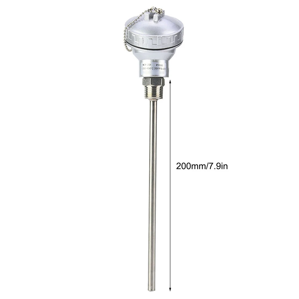 Complete Package Includes RTD with PT100 Temperature Sensor Head Ready to Use RTD PT100 Temperature Sensor Probe