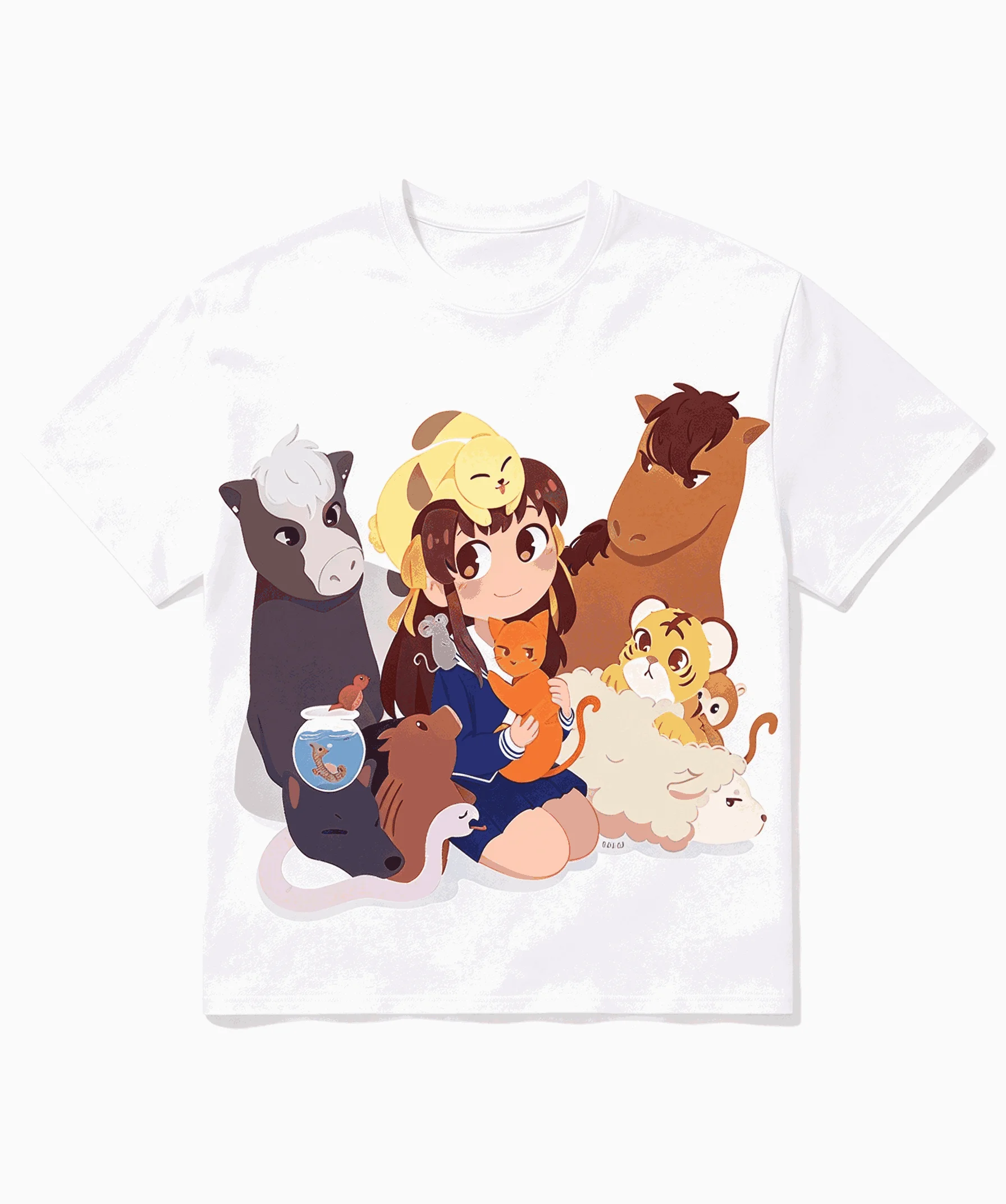 Fruits Basket Oversized Unisex Anime Lover Print T-shirts for Men Women Fashion Streetwear Trendy Cotton Vintage hot product tee
