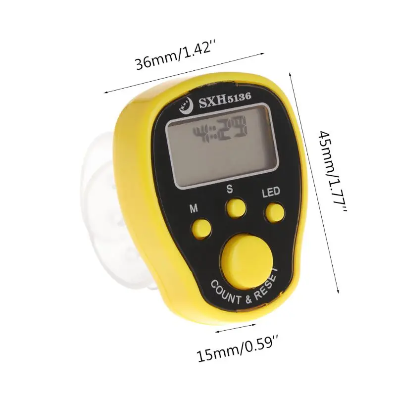 Contador recitación Buda LED con función reloj multifuncional, 1 unidad