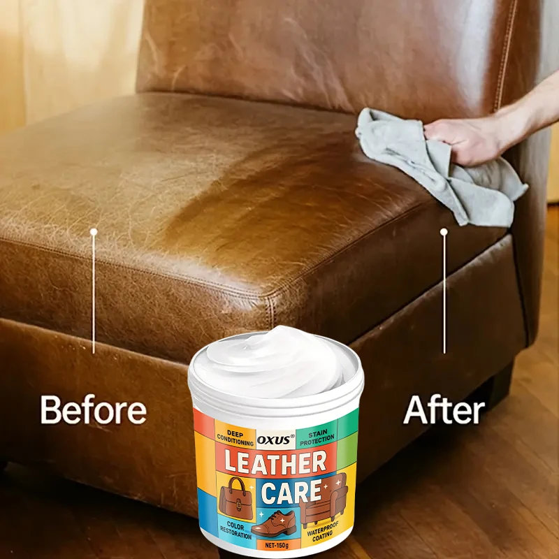 Leather Conditioner Long Lasting Car Seats Polishing Nourishment Care Leather Care Cream for Leather Pant Bag Shoes Furniture