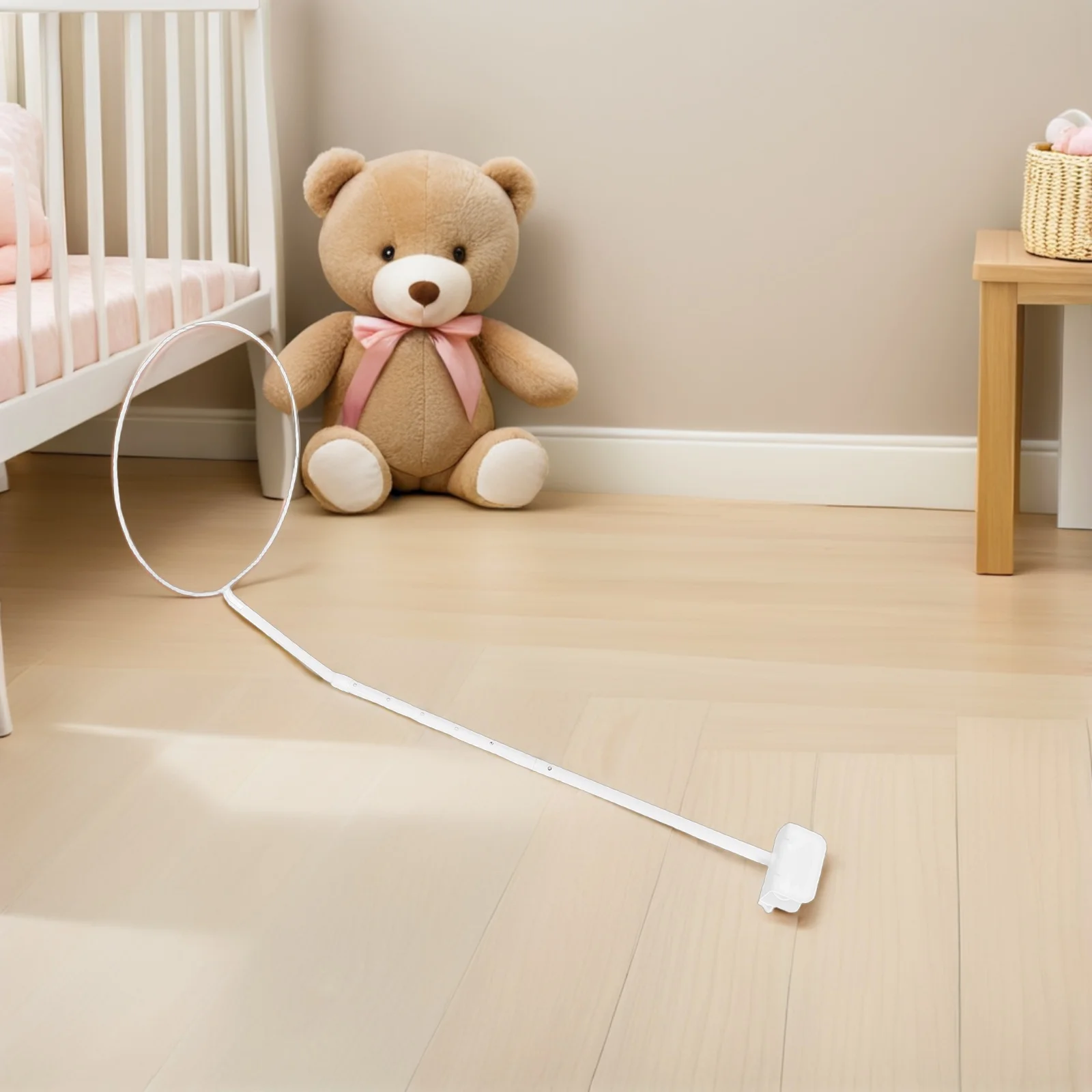 Kinderklamboebeugel Babybedje Luifelhouder Standaard Roestvrij staal Eenvoudige montage Bedhek Compatibel met de meeste wiegjes