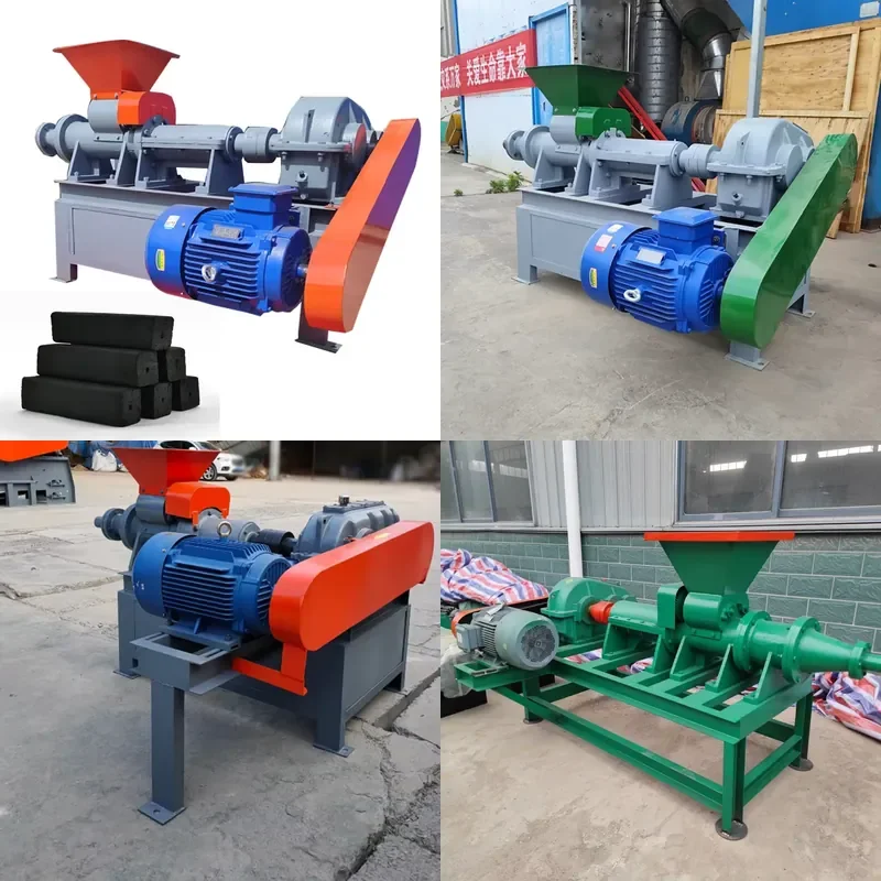 for Compressed Charcoal Machine Briquette Machine With Auto Cutter Coal Charcoal Dust Extruder Machine