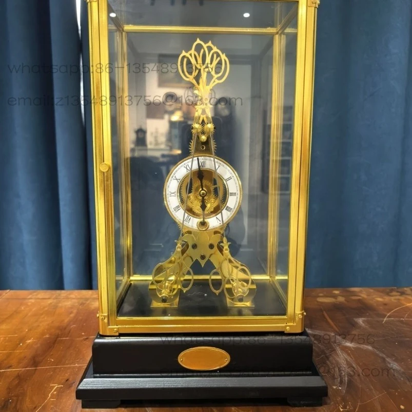 Pure copper gold scissors mechanical seat clock without timekeeping factory direct sales