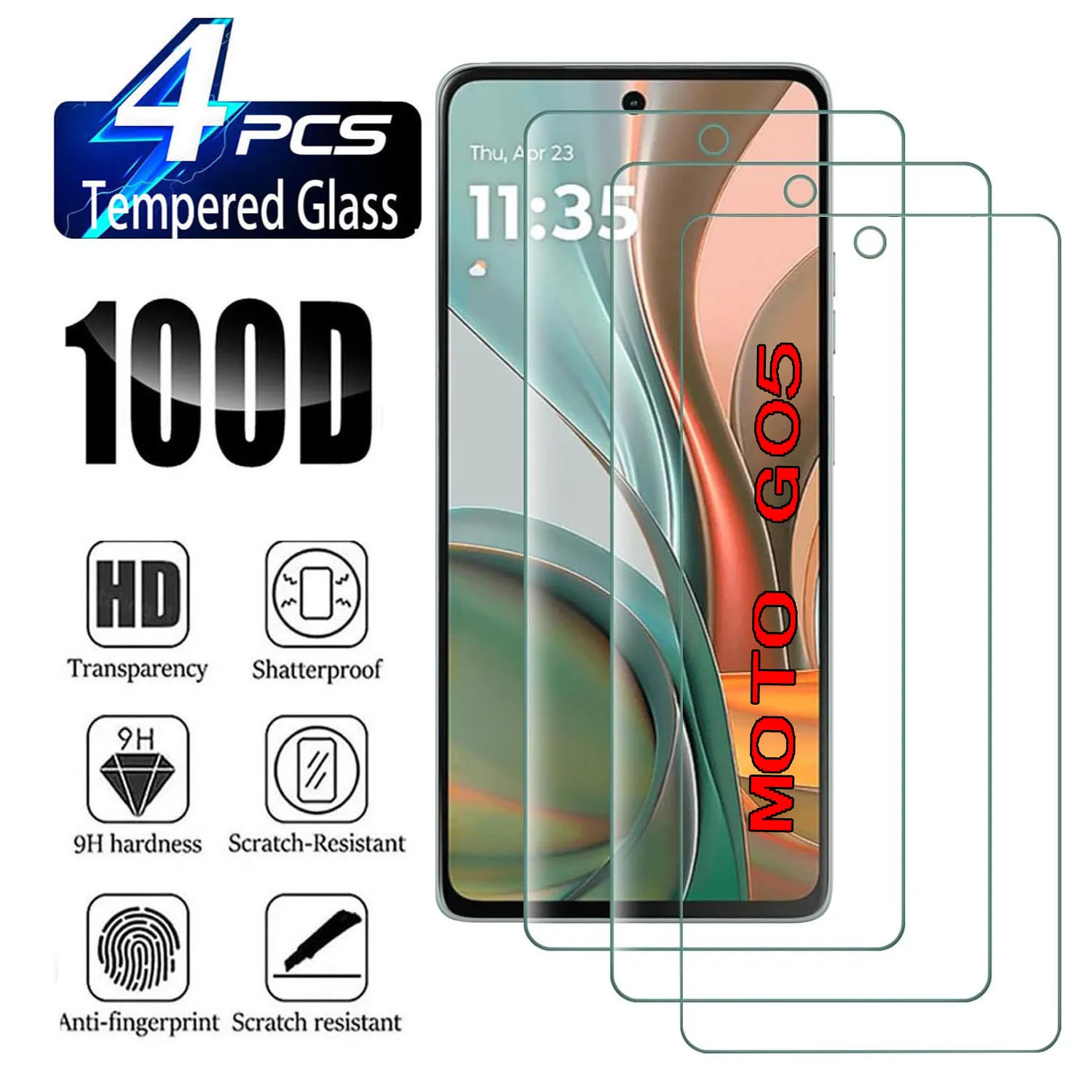 

2/4Pcs HD Tempered Glass For Motorola Moto G05 5G Screen Protector