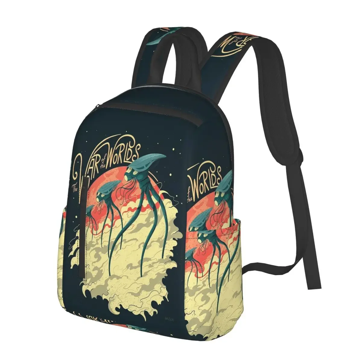 

War Of The Worlds Student Backpack School Bag Hiking Travel Daypack for Men Women Fashion Bookbag Shoulder Bags