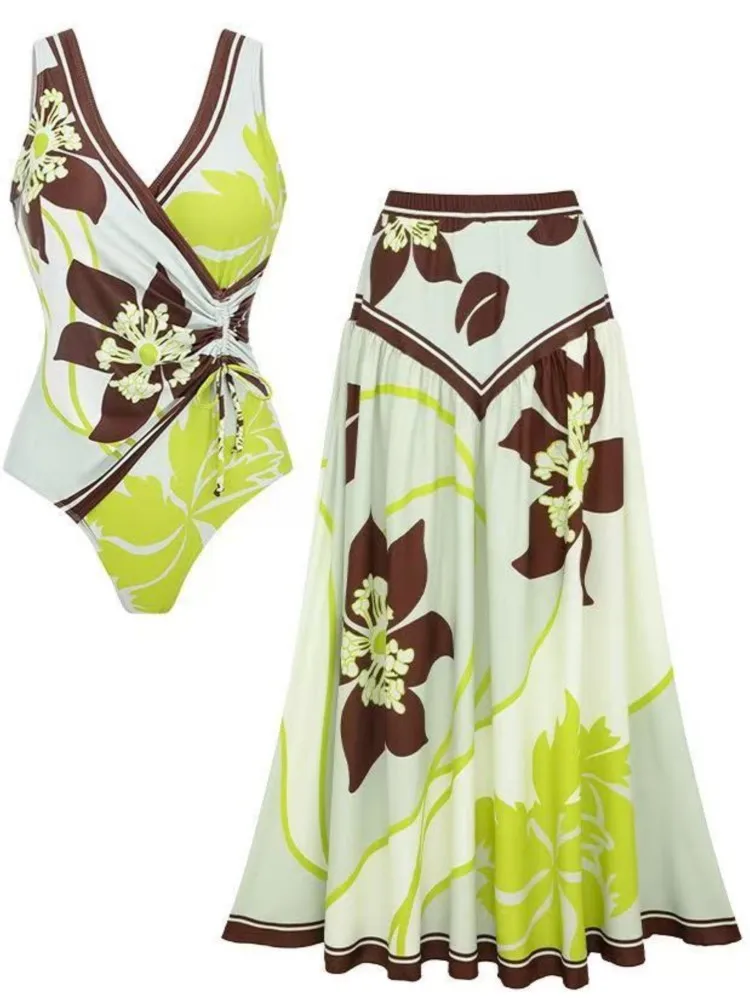 

New Cover Ups Sexy Swimsuit Women Summer Bathing Suit Bikini Set Sleeveless Swimwear Women Beach Swimming Suit For Female