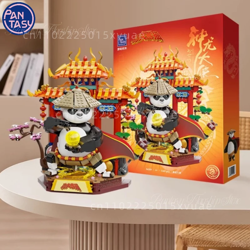 

Pantasy Kung Fu Panda 4 Building Blocks Dragon Hero Educational Assembling Model Toys Collection Desktop Decoration Holiday Gift