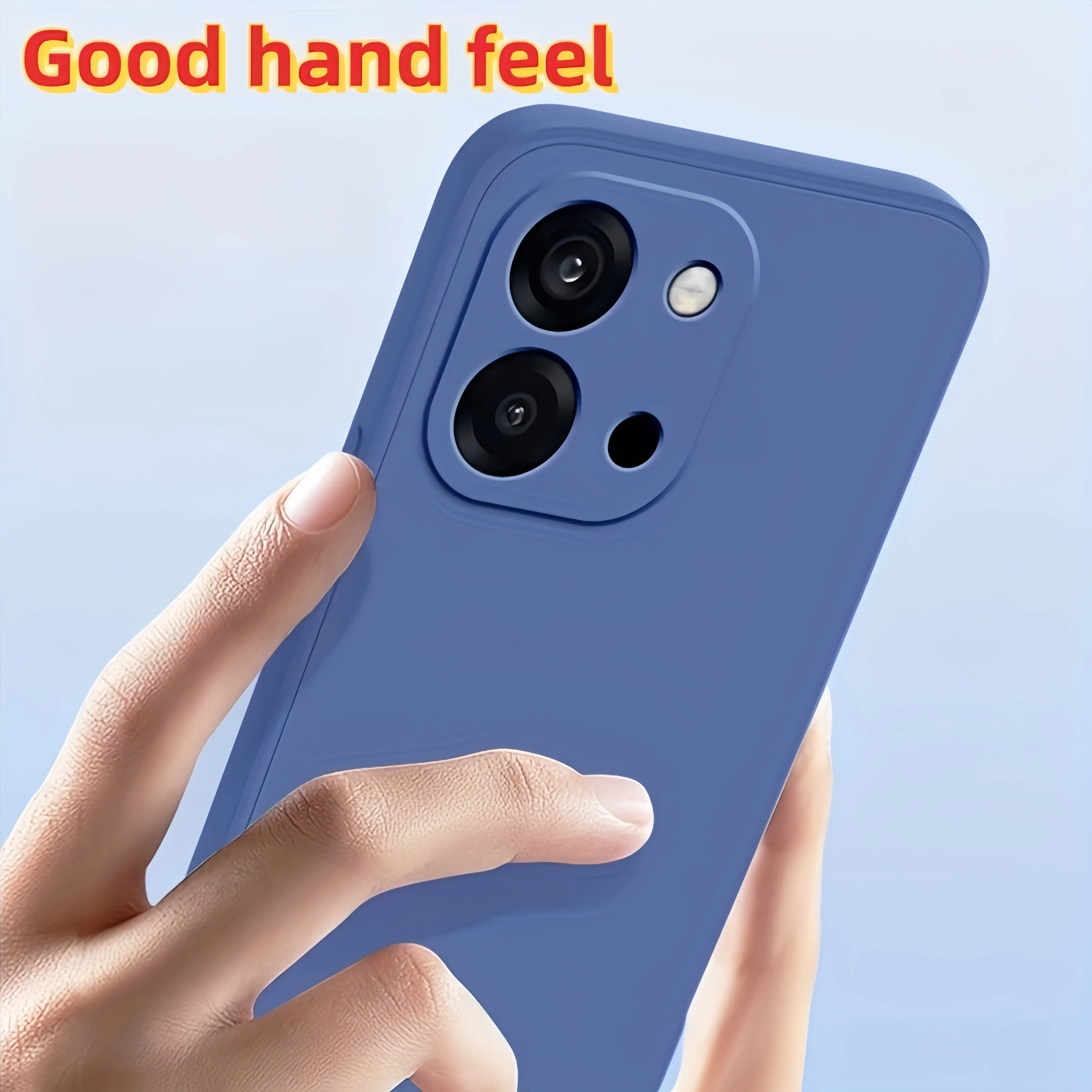 Modische, einfarbige, stoßfeste Schutzhülle aus flüssigem Silikon für Redmi 15C 5G / 4G (171 mm) – Detail 4