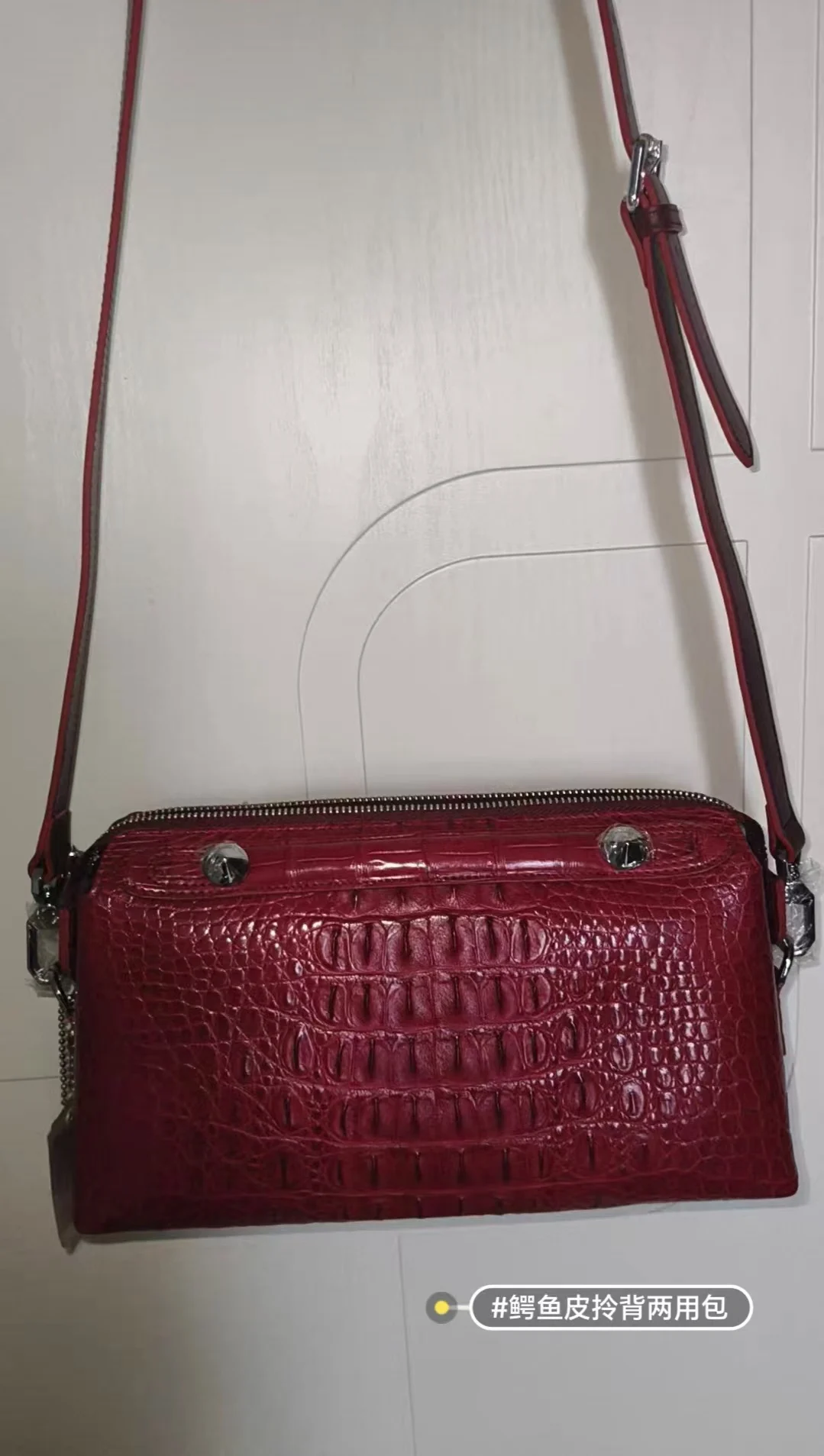 2026 New Crocodile Leather Lady's Shoulder Bag Fashion Genuine Leather Women Crossbody Bag 45