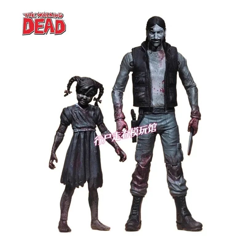 In Stock 4.5 Inch Action Figure Walking Dead Dark Edition Governor Penny Zombie Suit Anime Horror Toy Collectible Doll