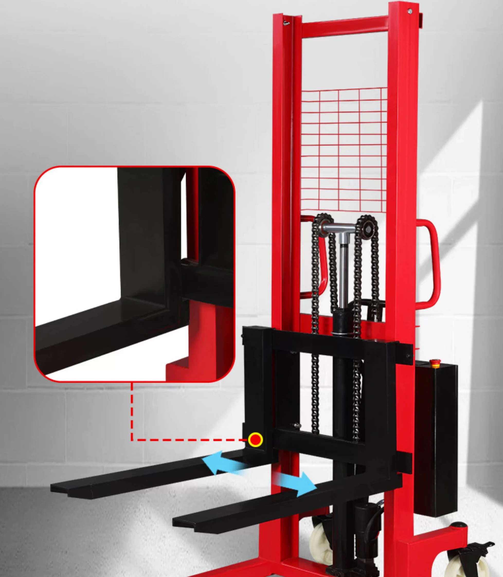 Electric Self Load Stacker Mini Stack 300kg/ 500kg/700kg/1000kg/1300kg/1500kg Capacity New Condition Forklift Diesel Engine
