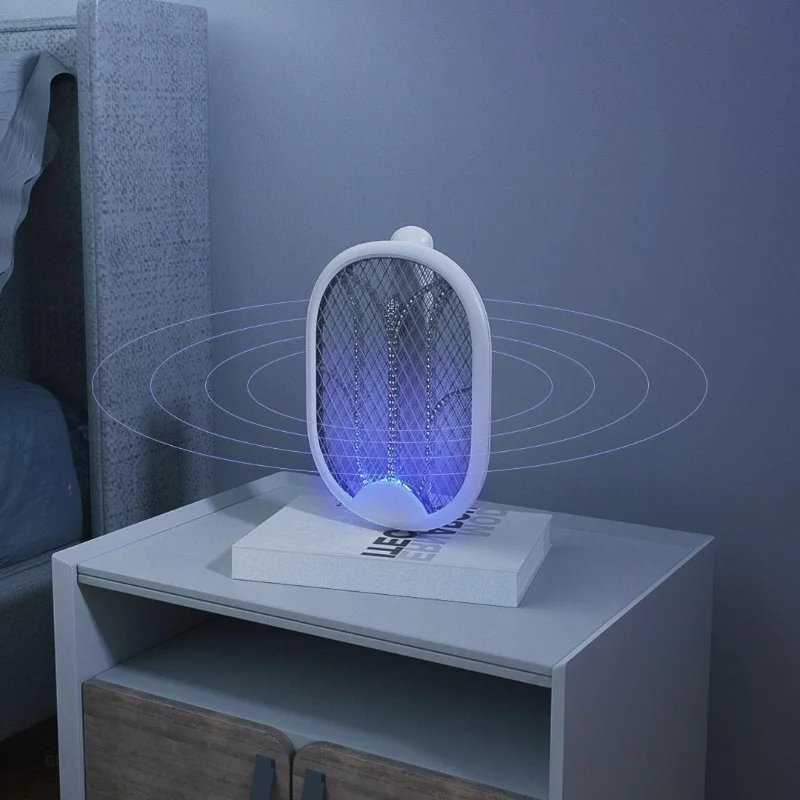 Xiaomi Xiaolang Mosquito Killer Lamp Folding Five Layer Protective Net Dual Switch Home Purple Light Electric Mosquito Swatter