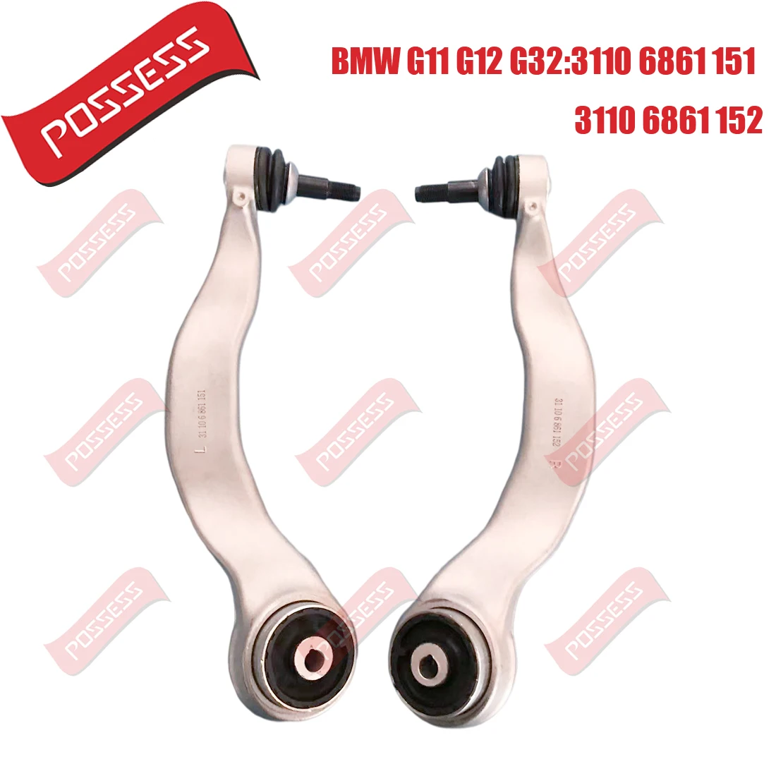 A Pair of Front Lower Suspension Curved Control Arm For BMW 7 Series G11 G12 6 Series GT G32 Rear Drive 730i 740i 740Li 2WD