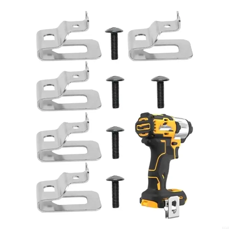 10Pcs Metal Drill Clip Holders Produced for 20V Largest Power Tool Systems 0XXB