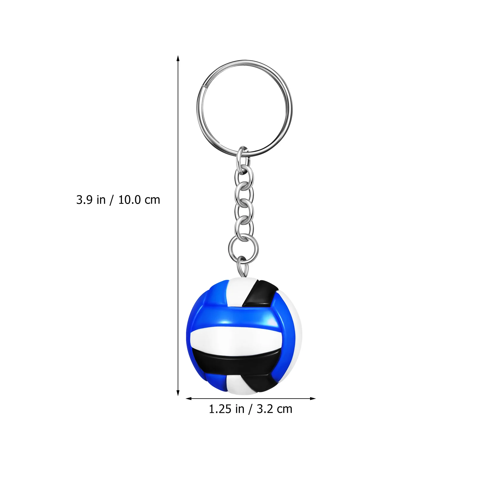 4 Pcs Imitation Volleyball Keychain Chains For Backpacks Volleyballs Stuff Ring Charm Party Favors