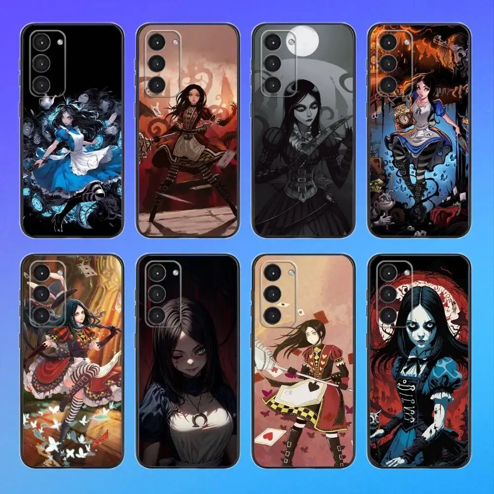 

Alice Game M-Madness Black Soft Phone Case For Samsung Galaxy A73,A72,A71,A53,A52