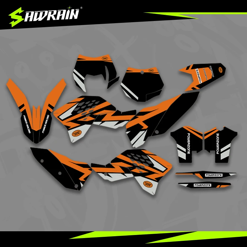 

Мотоциклетные графические фоны Sawrain, наборы наклеек для KTM EXC XCW SXF 07-10SXF 08-11EXC 009