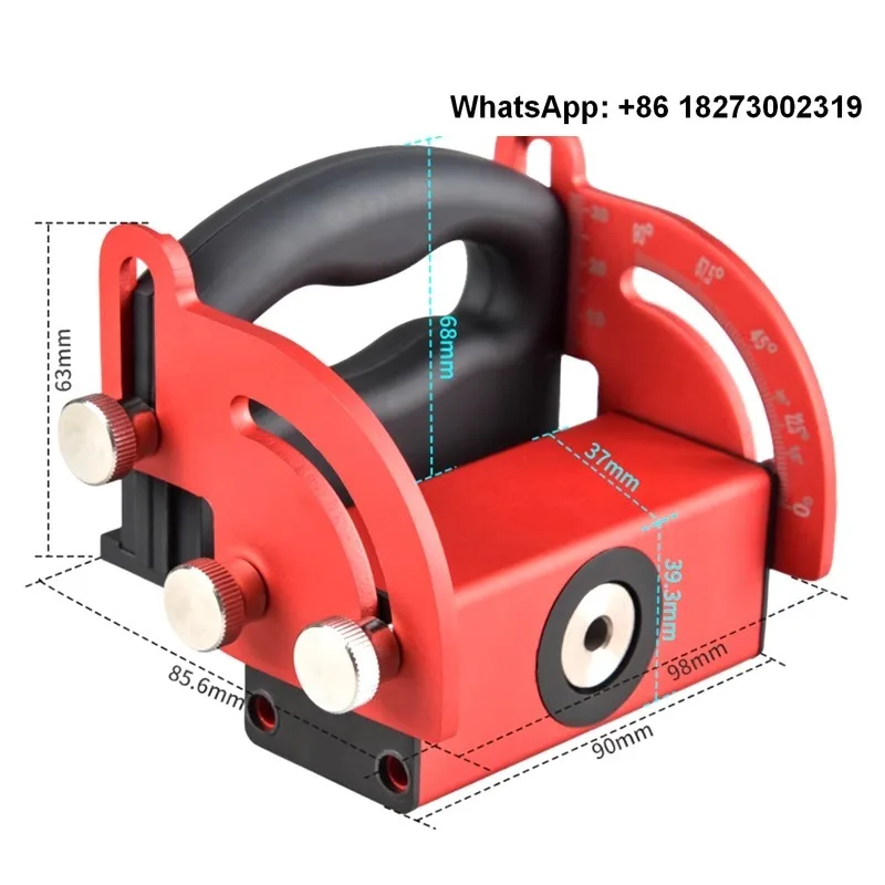 Adjustable slant hole machine, multi angle woodworking hole center marking machine, drilling machine splicing tool