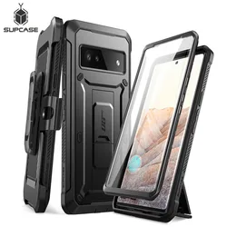 SUPCASE For Google Pixel 7A Case (2023) UB Pro Full-Body Rugged Belt-Clip & Kickstand Case with Built-in Screen Protector