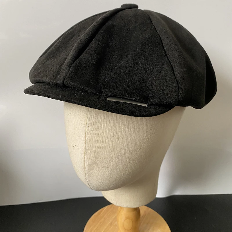 Vintage Men\'s Newsboy Cap With Blades Peaky Hats Women Men Berets Classic Woolen Octagonal Caps Casual Gatsby Flat Hat NZ297